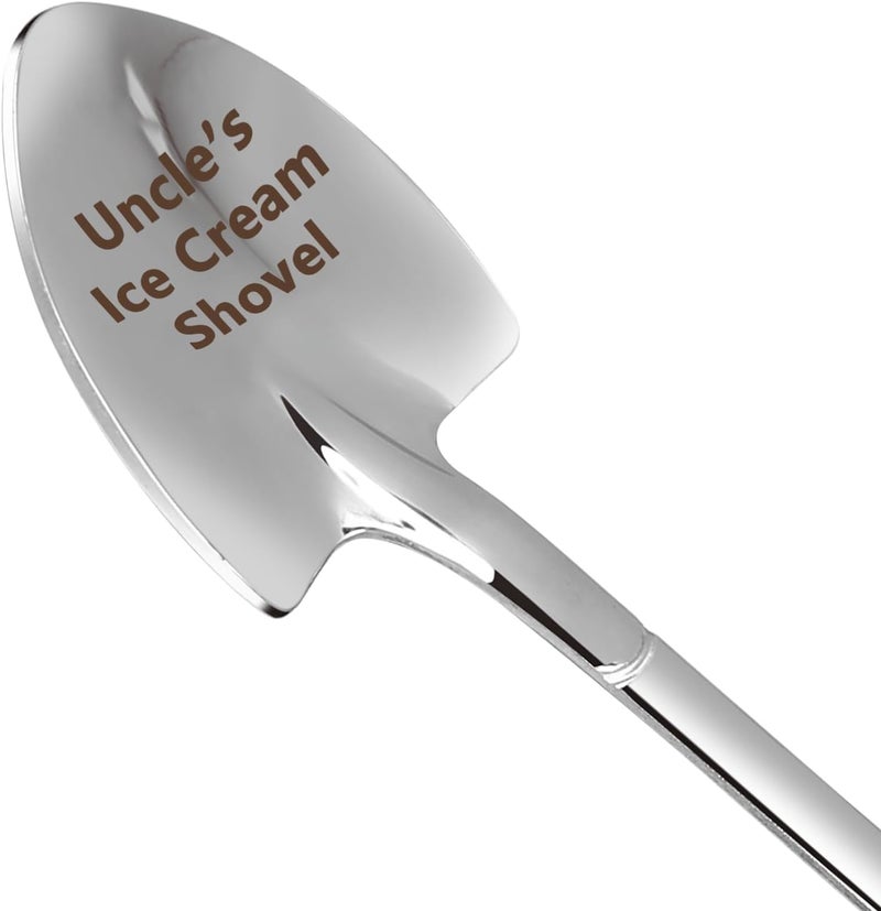 stormroo Gifts for Uncle Fathers Day from Kids, Funny Uncle’s Ice Cream Shovel Gifts for Men Uncle Wedding Anniversary Presents Spoon - Image 1